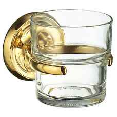 Smedbo Villa Tumbler Holder Polished Brass